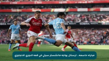 مباراة حاسمة.. أرسنال يواجه مانشستر سيتي في قمة الدوري الإنجليزي